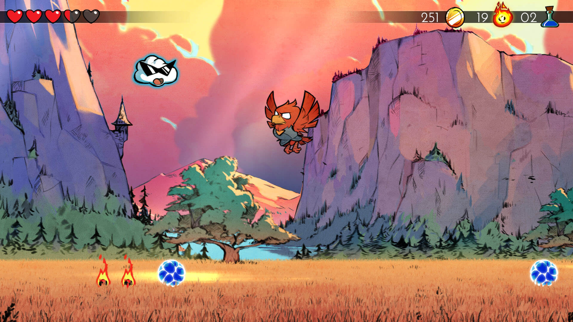 Screenshot do Wonder Boy: The Dragon’s Trap