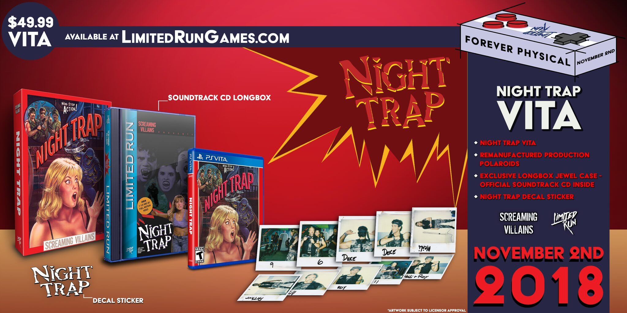 Night Trap - 25th Anniversary Edition para PlayStation Vita