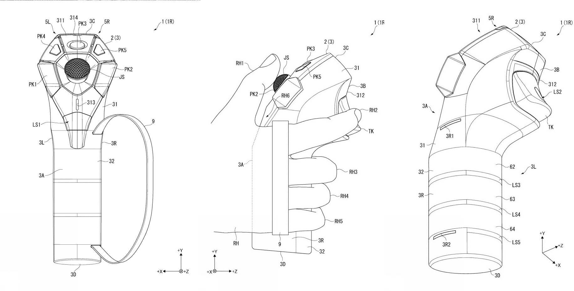 Patente de joystick para PlayStation VR