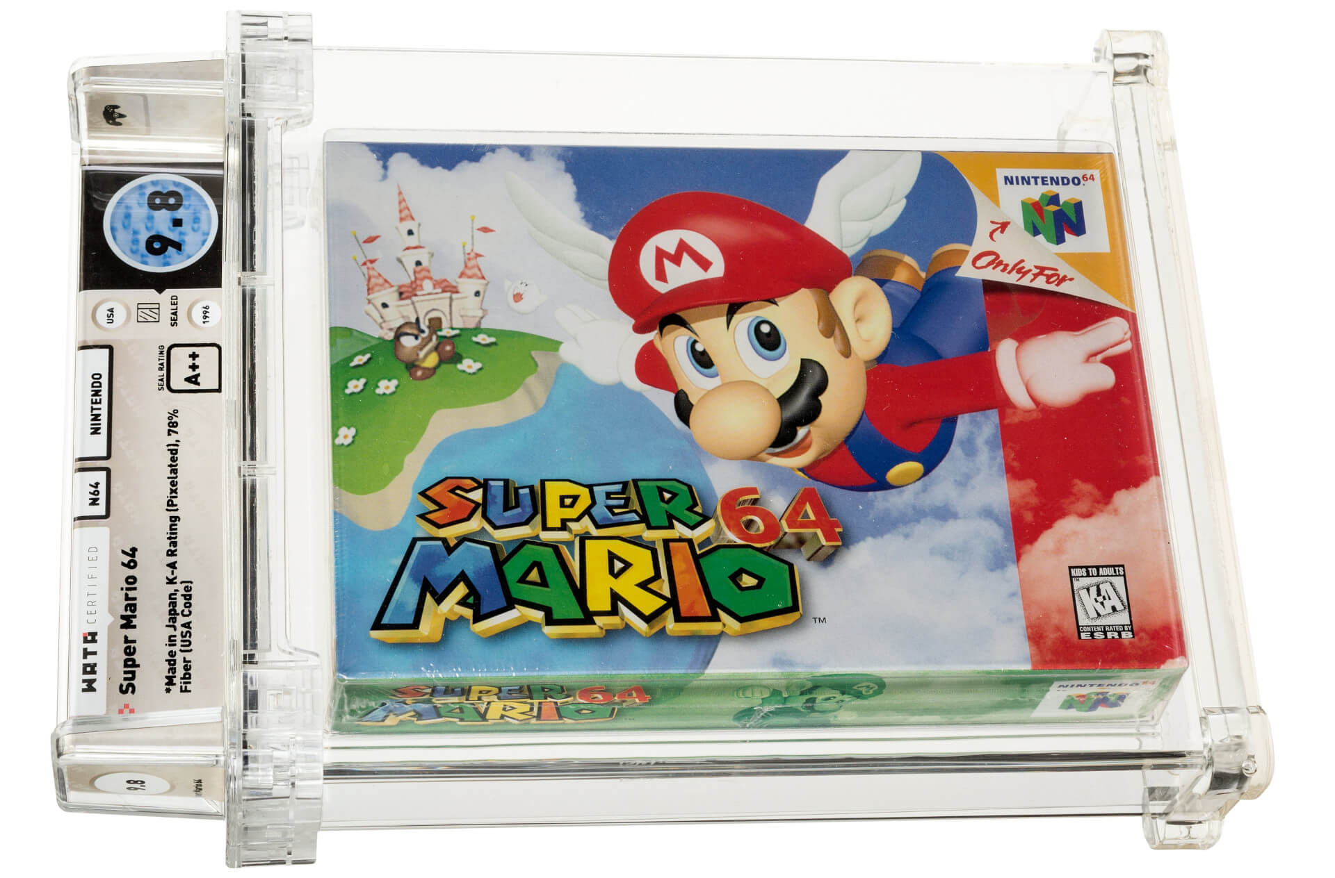 Cartucho lacrado de Super Mario 64 é leiloado por US$ 1,56 milhão