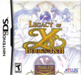 Legacy of Ys: Books I & II para Nintendo DS