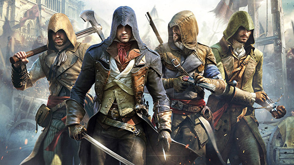 Arno e os outros assassinos de Assassin's Creed Unity