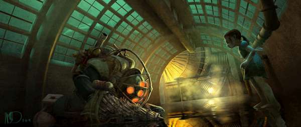 Artes conceituais do filme BioShock