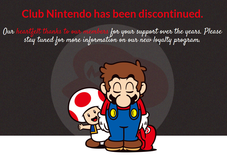 Club Nintendo fecha as portas