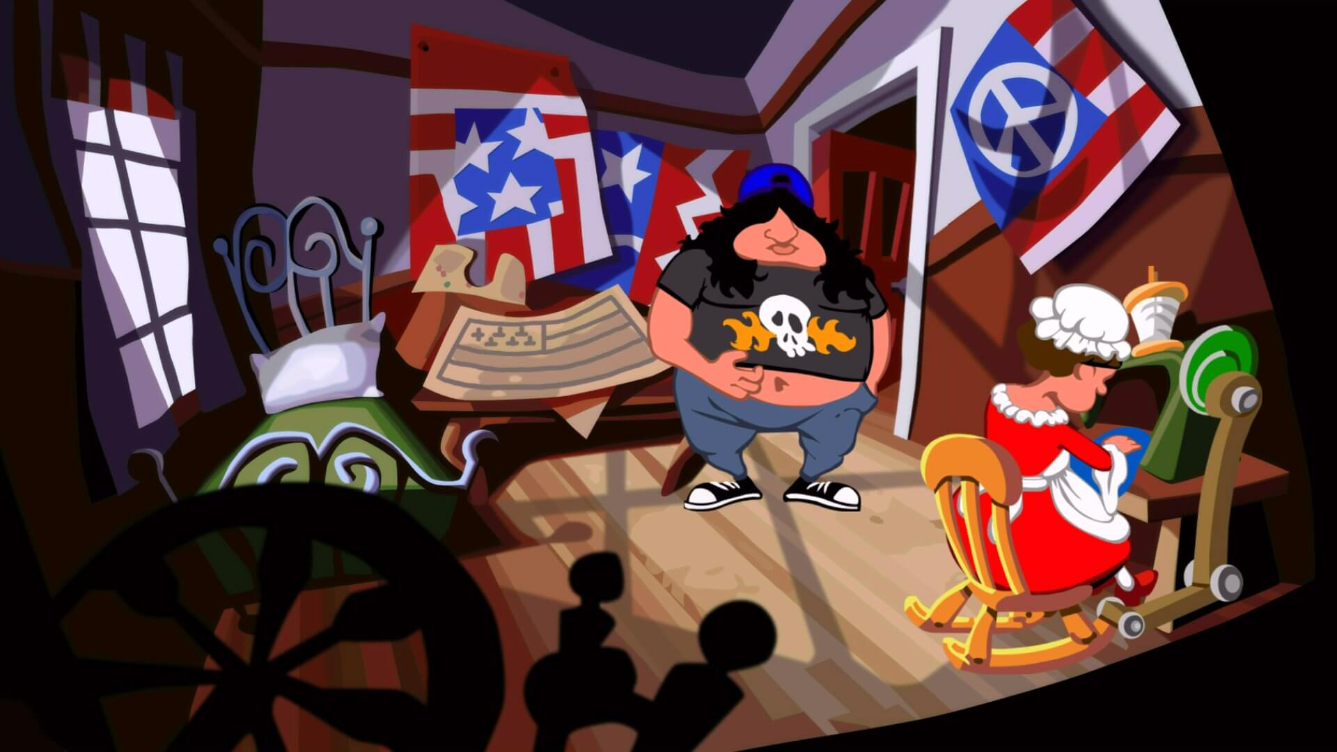 Screenshot do Day of the Tentacle Remastered