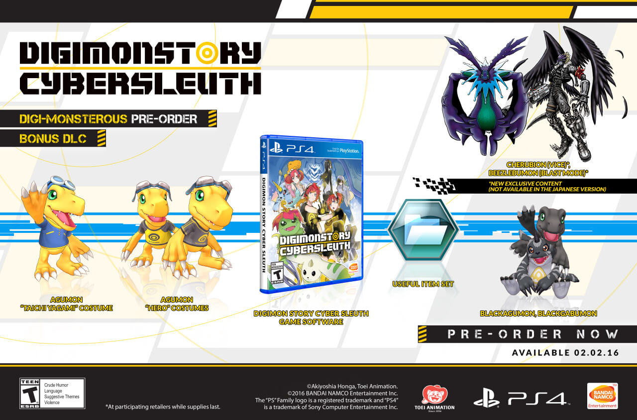 Pré venda do Digimon Story: Cyber Sleuth