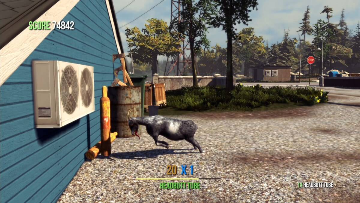Screenshot do Goat Simulator