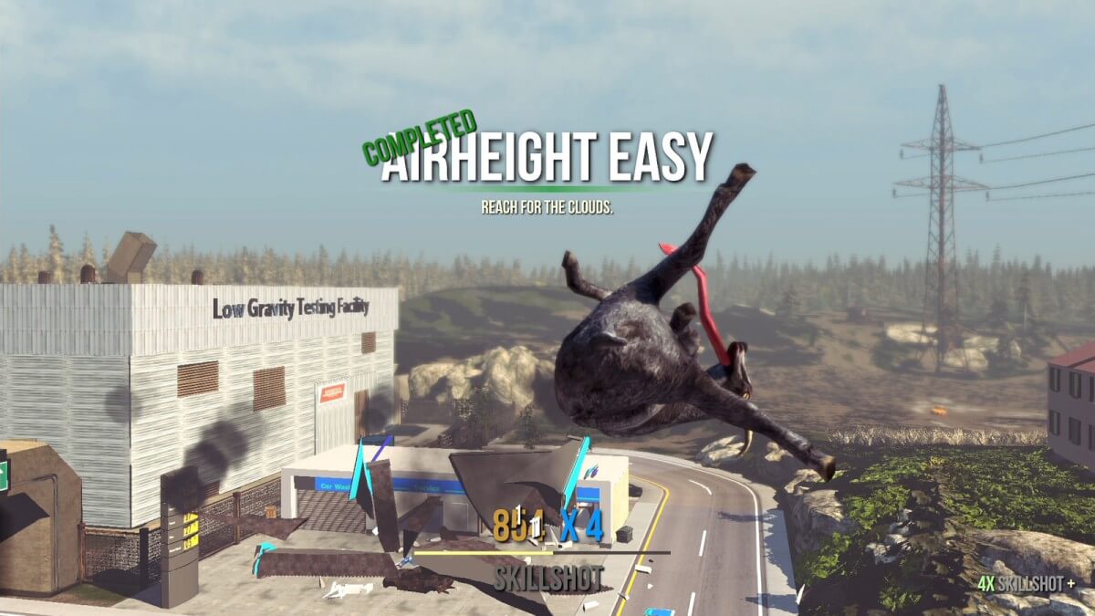Screenshot do Goat Simulator