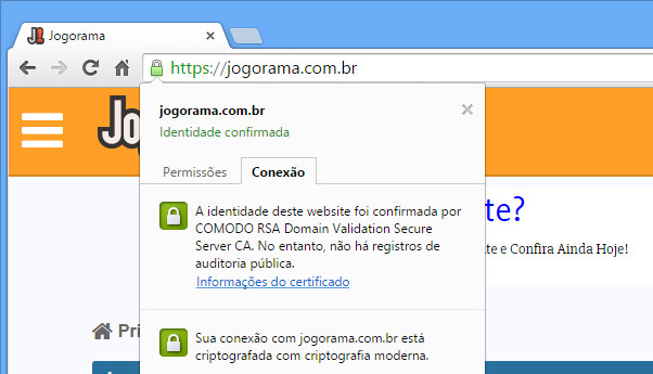 Jogorama com SSL