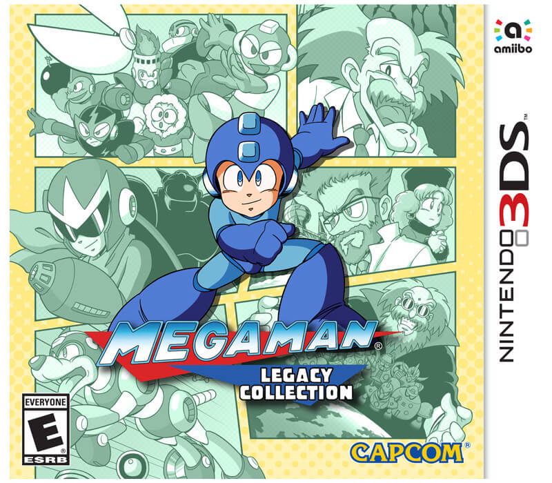 Capa do Mega Man Legacy Collection para 3DS