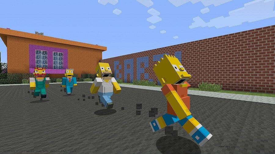 Skins dos Simpsons no Minecraft
