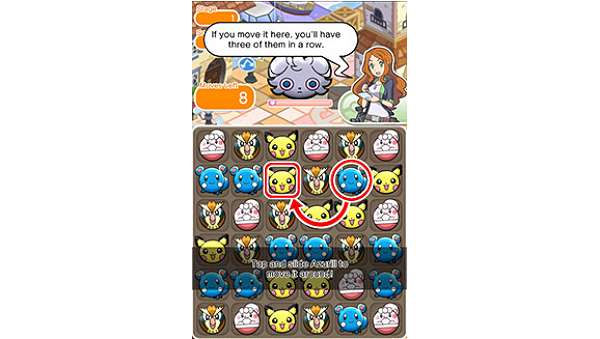 Screenshot do Pokémon Shuffle Mobile