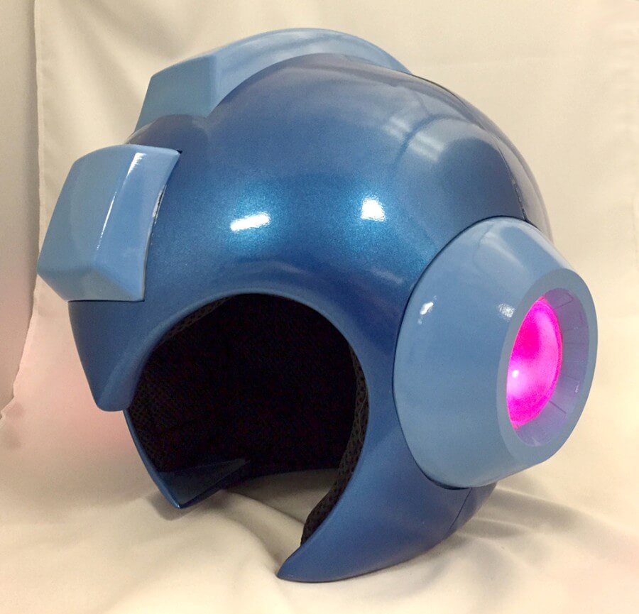 Réplica do capacete do Mega Man