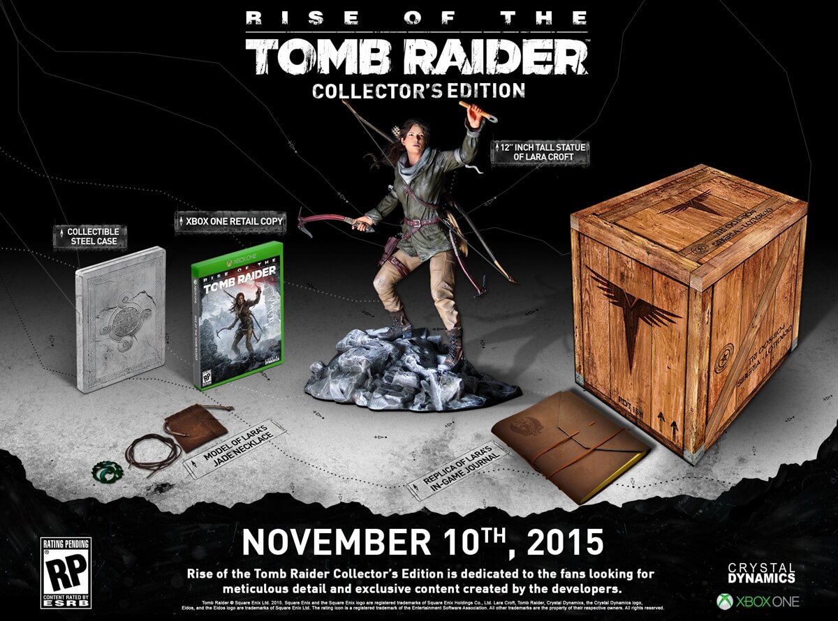 Edição de colecionador de Rise of the Tomb Raider