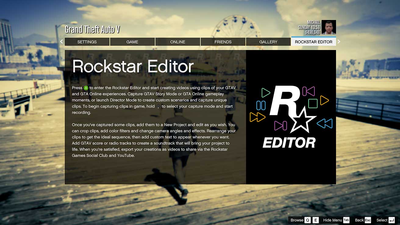 Rockstar Editor para GTA V