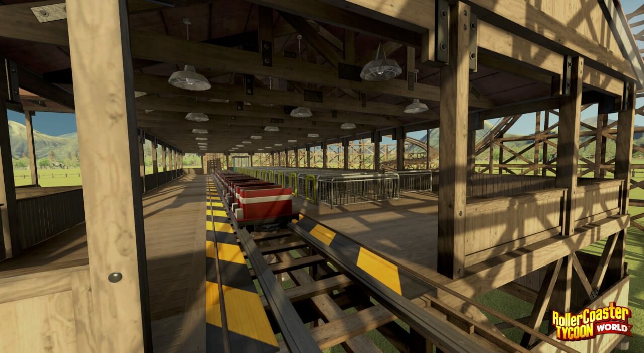Screenshot do RollerCoaster Tycoon World