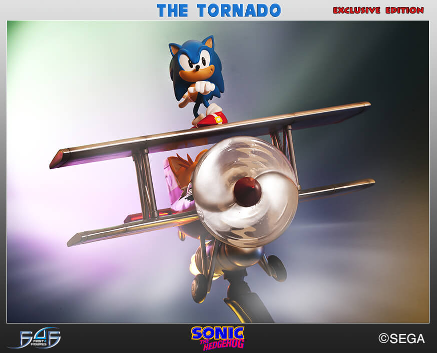 Diorama com Sonic no avião