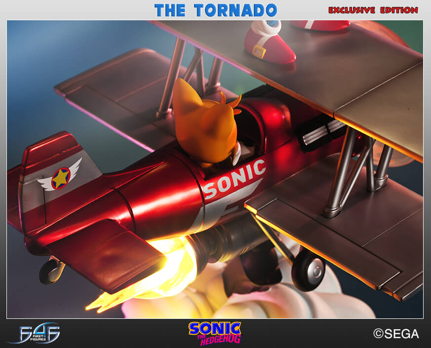 Diorama com Sonic no avião