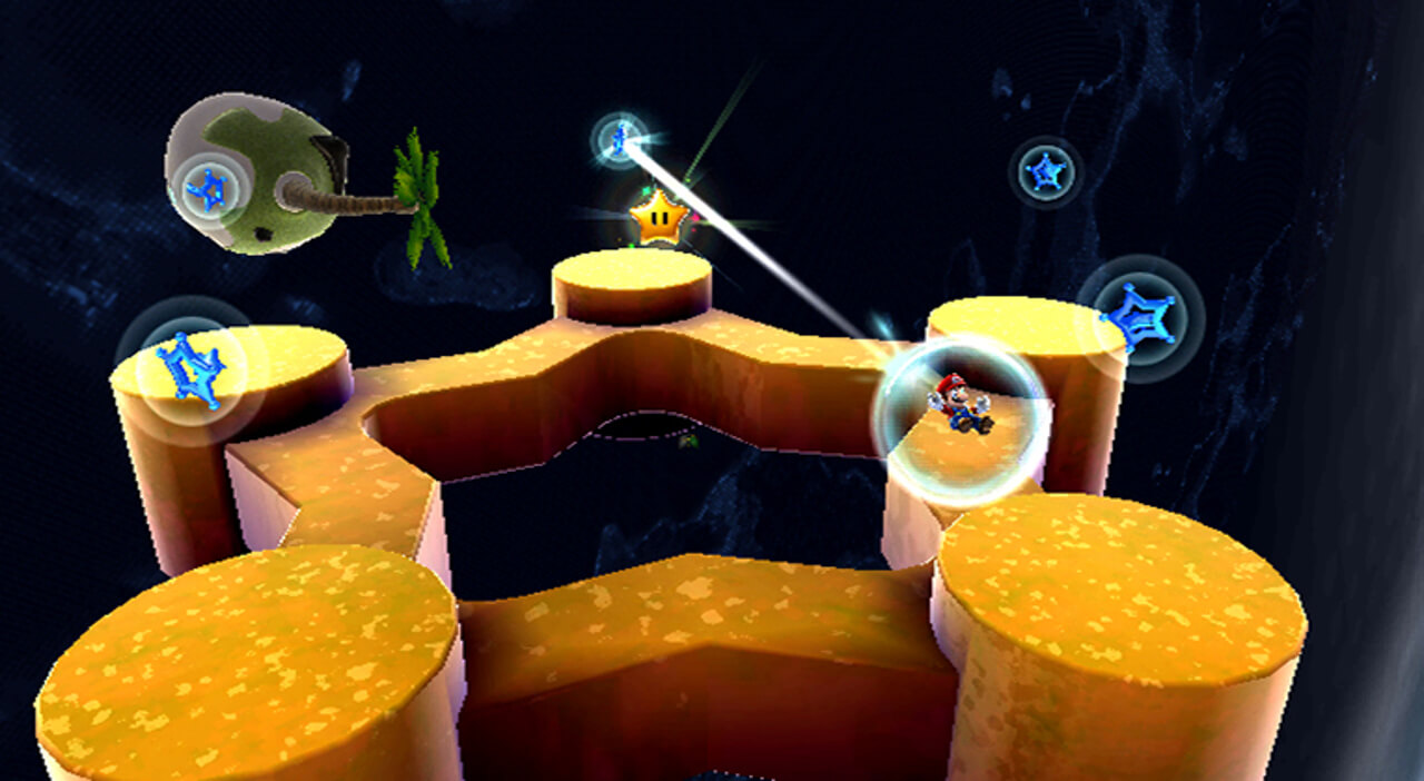 Screenshot do Super Mario Galaxy