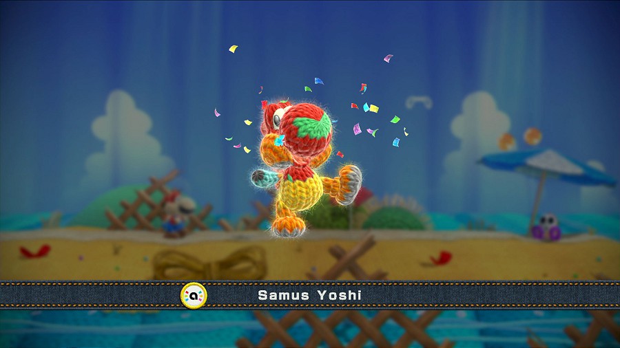 Screenshot do Yoshi’s Woolly World
