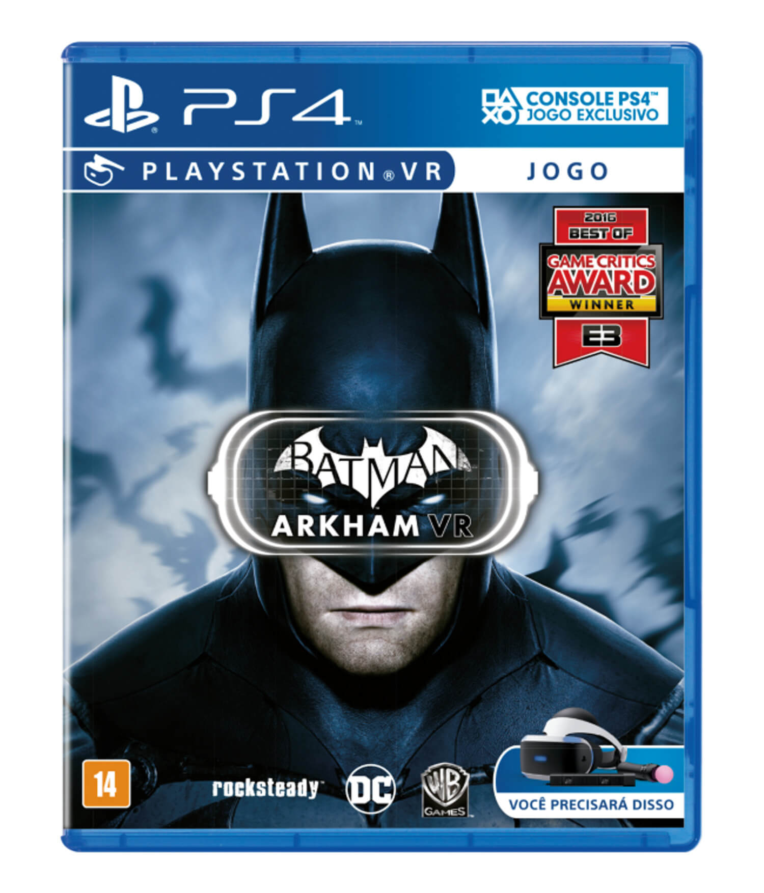 Caixa do Batman Arkham VR