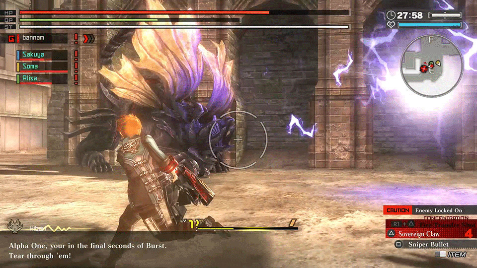 Screenshot de God Eater: Resurrection
