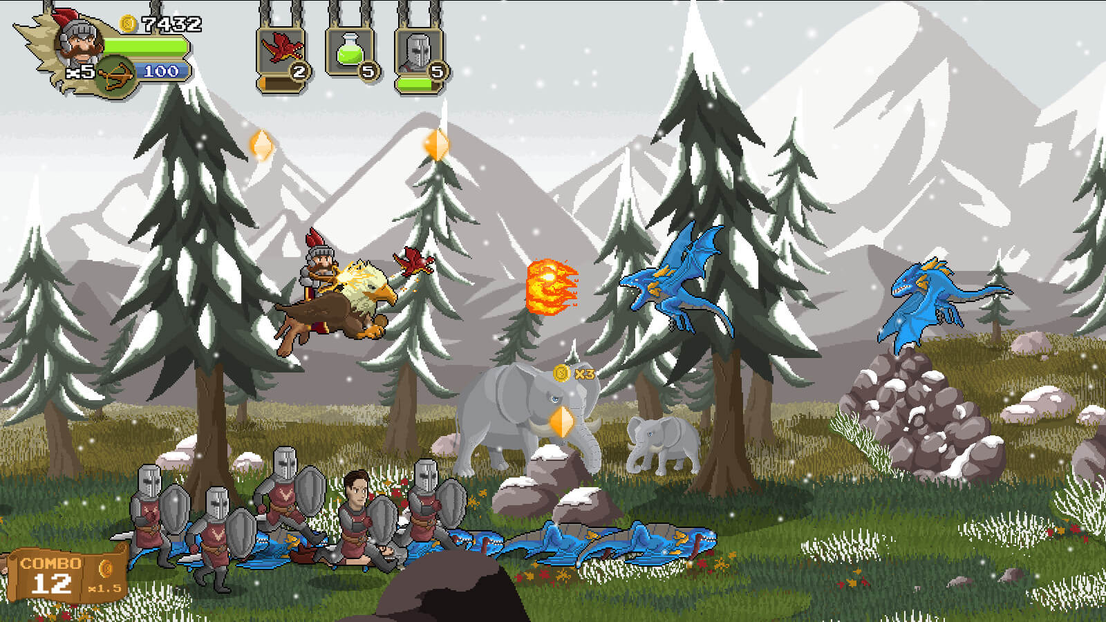 Screenshot do Gryphon Knight Epic