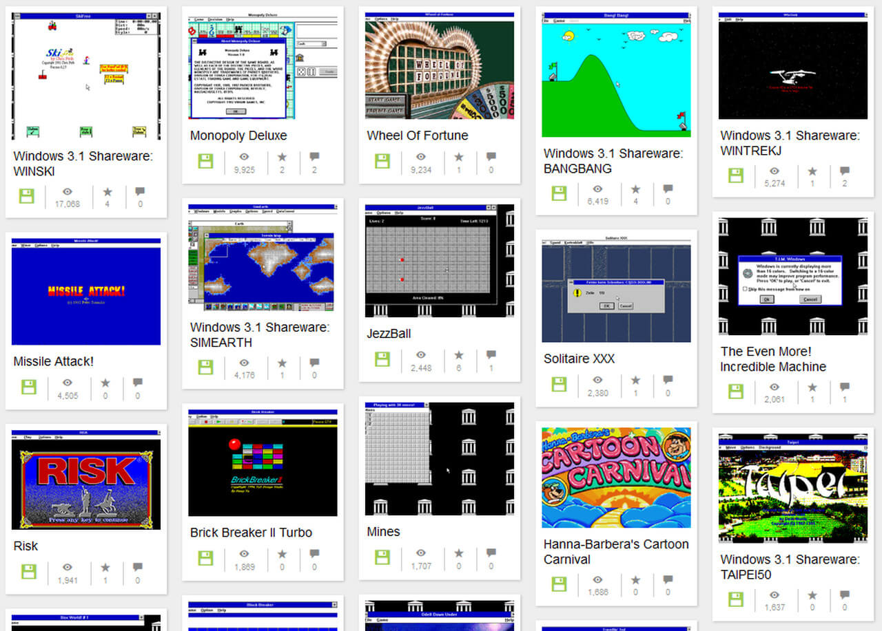 Internet Archive disponibiliza coleção de jogos de Windows 3.1