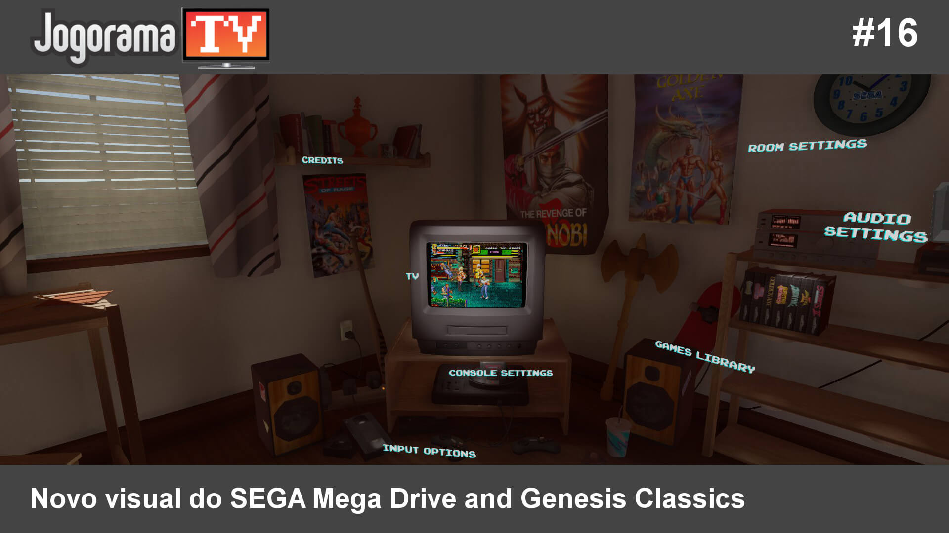 JogoramaTV #16 - Novo visual do SEGA Mega Drive and Genesis Classics