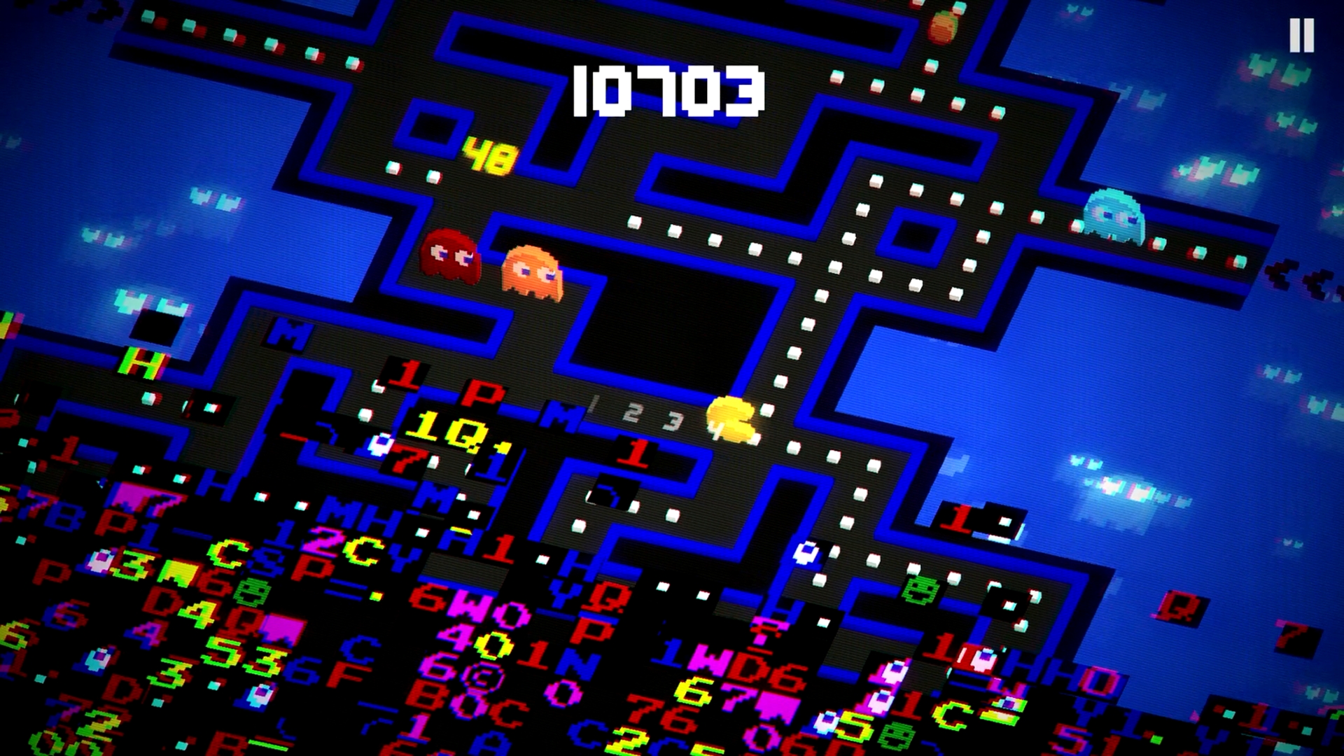 Screenshot do Pac-Man 256