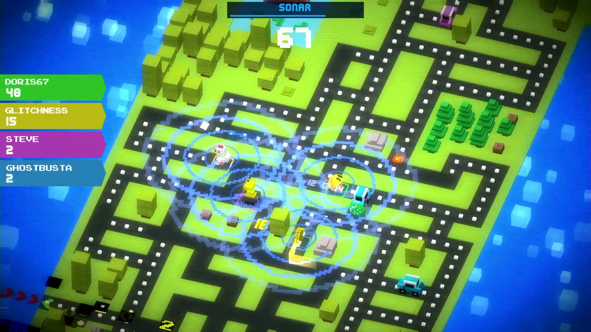 Screenshot do Pac-Man 256