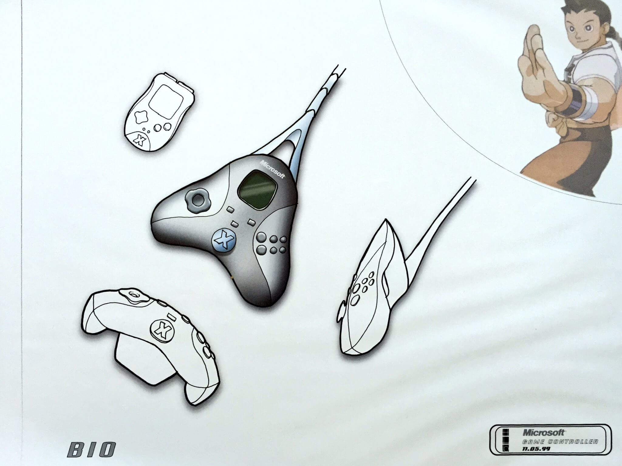 Protótipo do joystick do Xbox