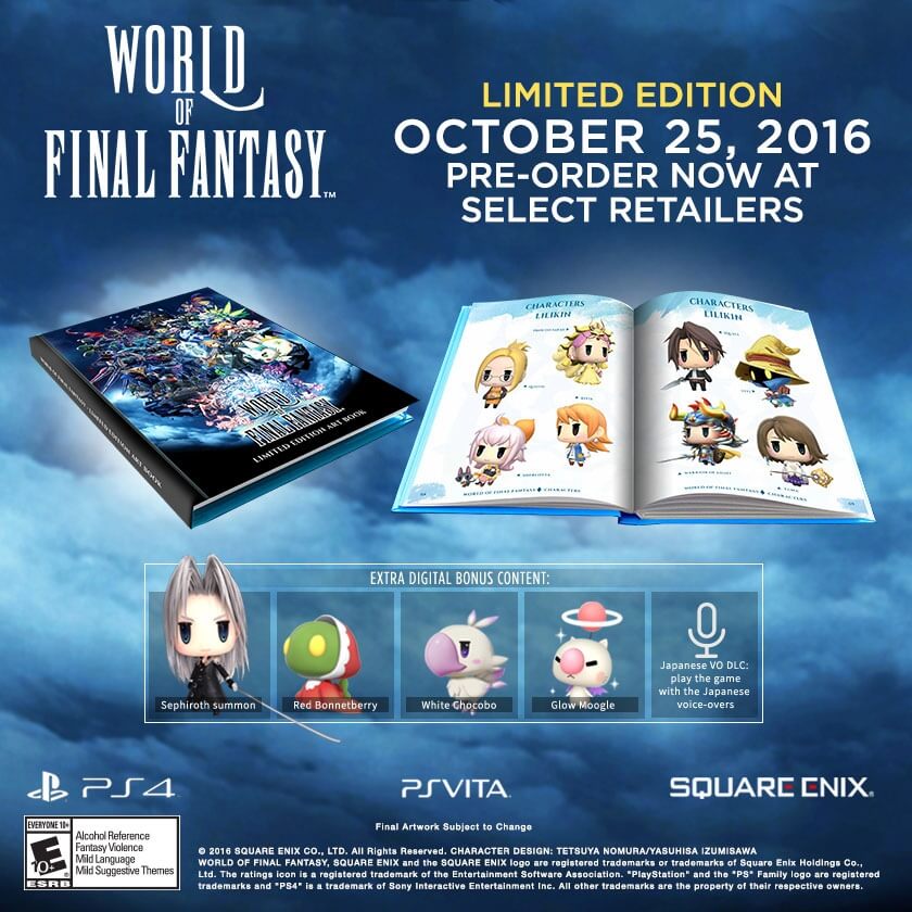 World of Final Fantasy edição Limited