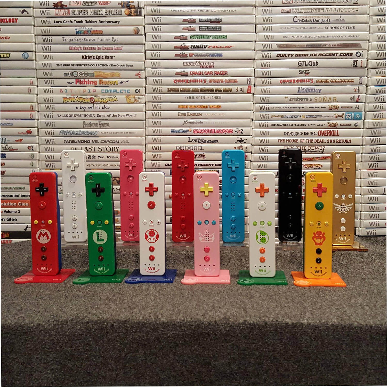 Coleção com todos os jogos de Wii