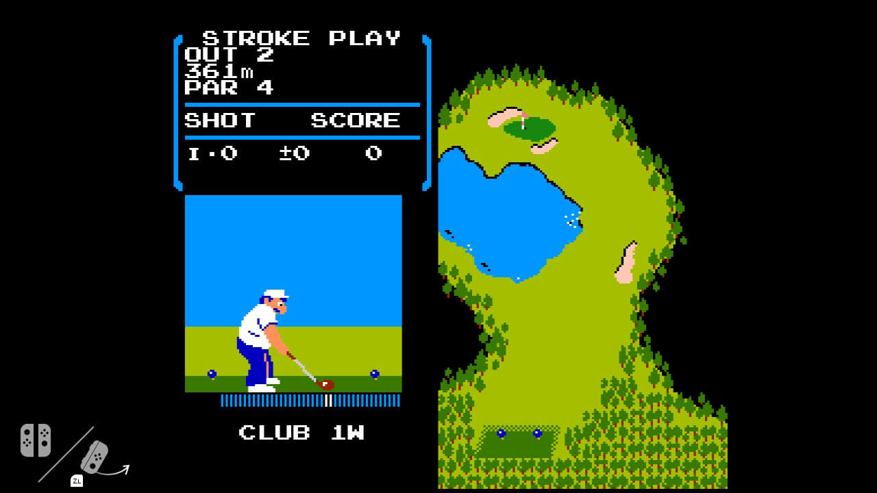 Golf do NES no Nintendo Switch