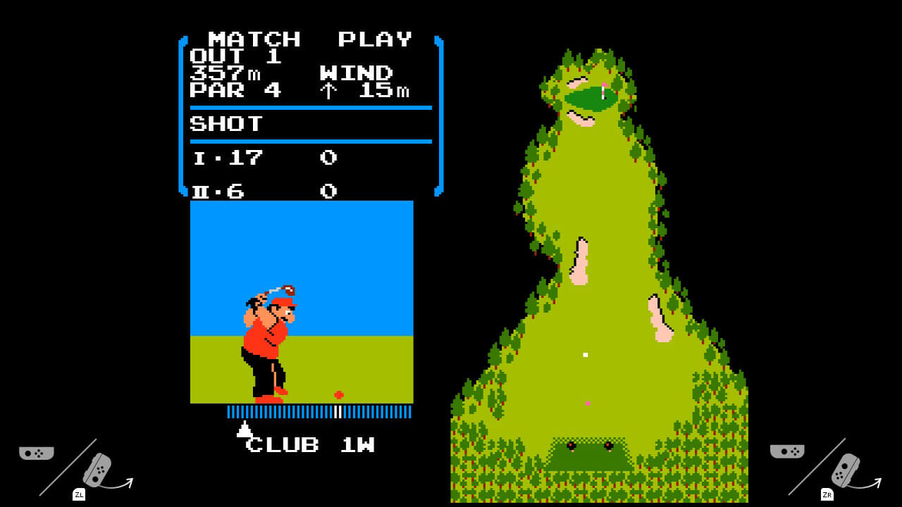 Golf do NES no Nintendo Switch