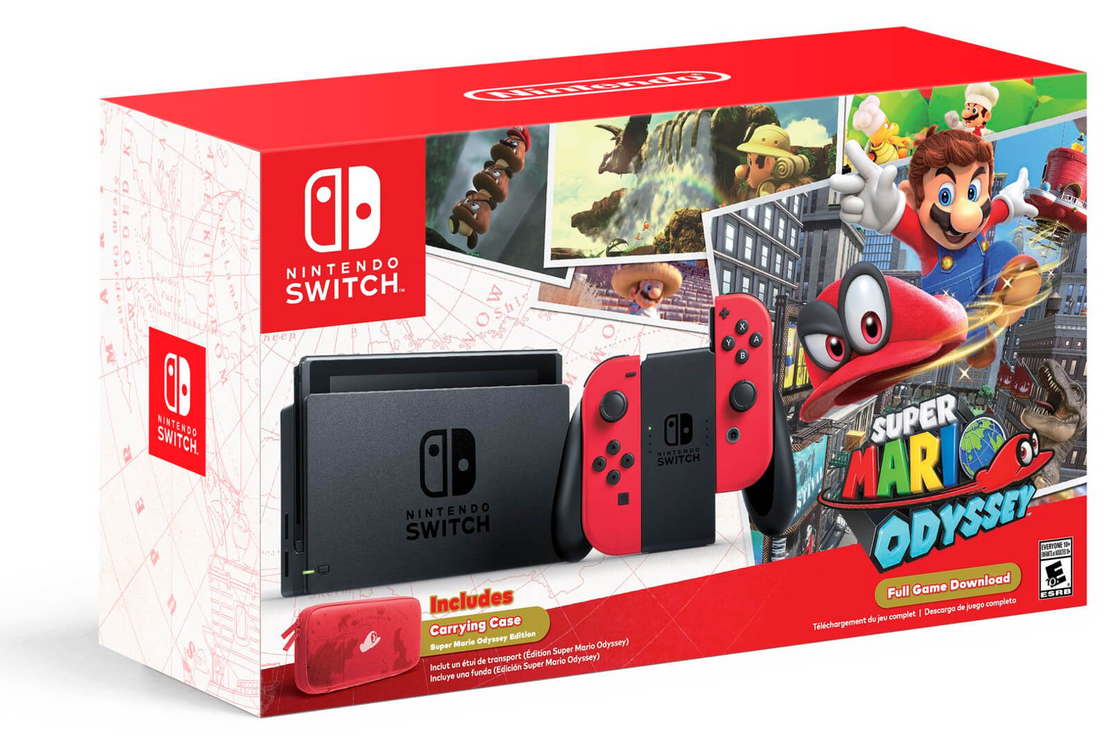 Nintendo Switch pacote com Super Mario Odyssey