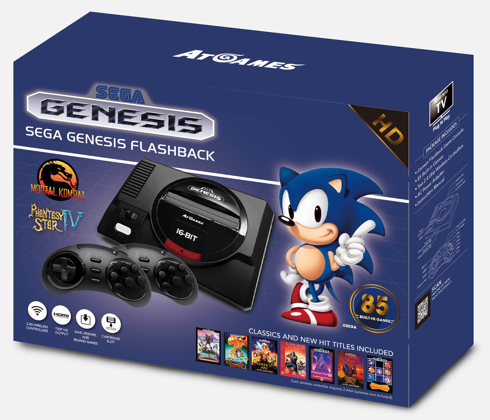 Caixa do Sega Genesis Flasback