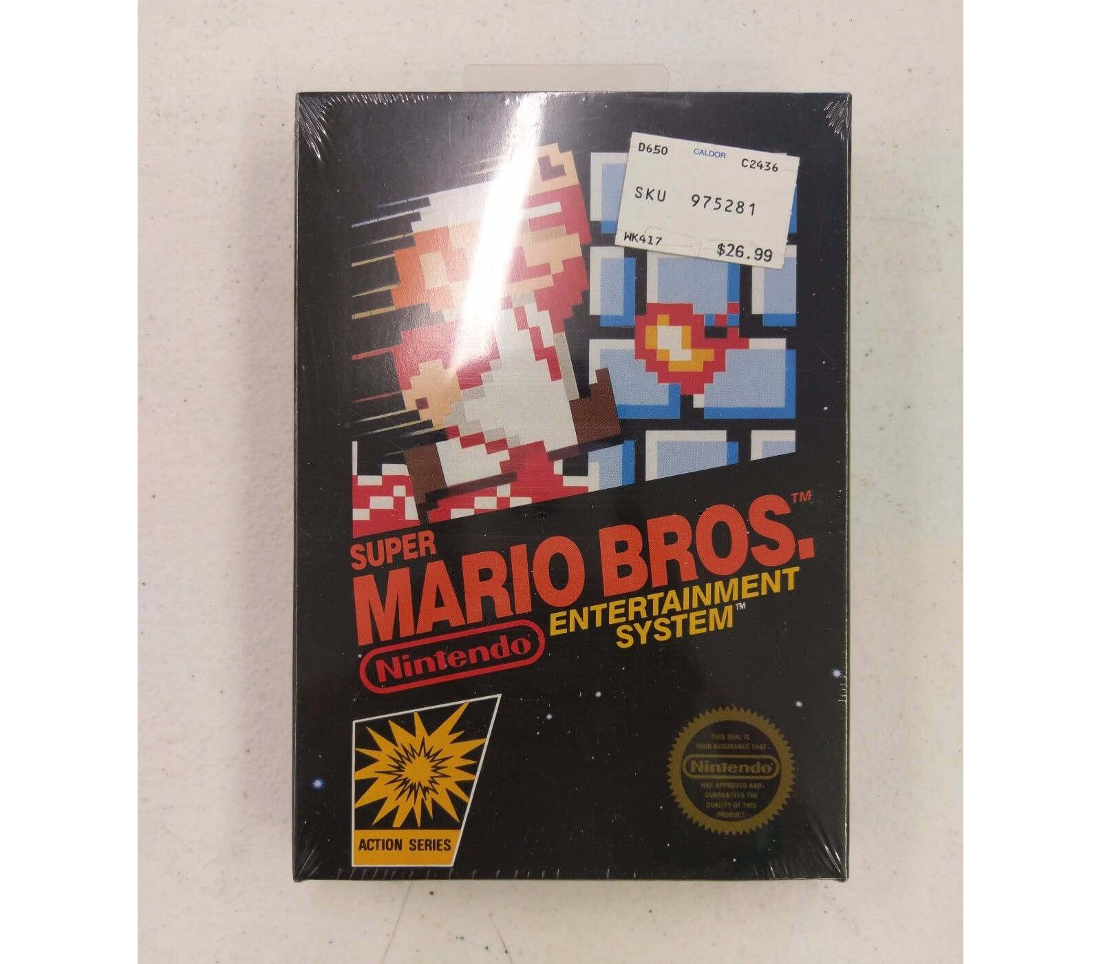 Cartucho de Super Mario Bros. lacrado
