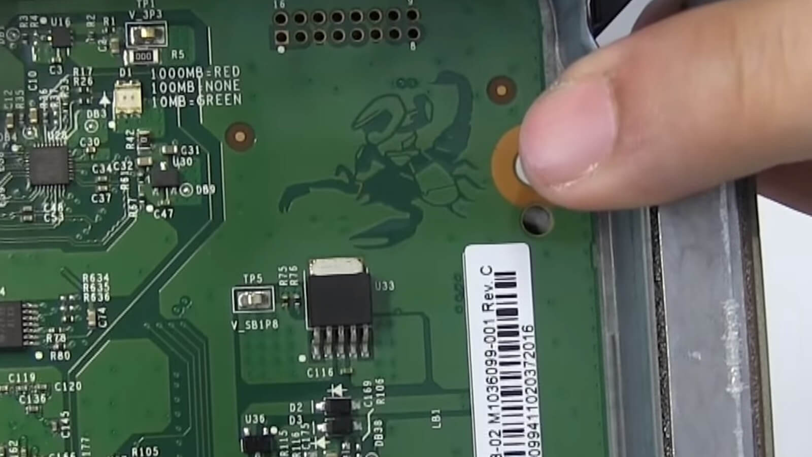 Placa de circuito do Xbox One X