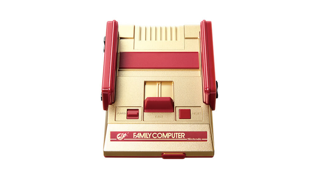 Famicom Mini dourado