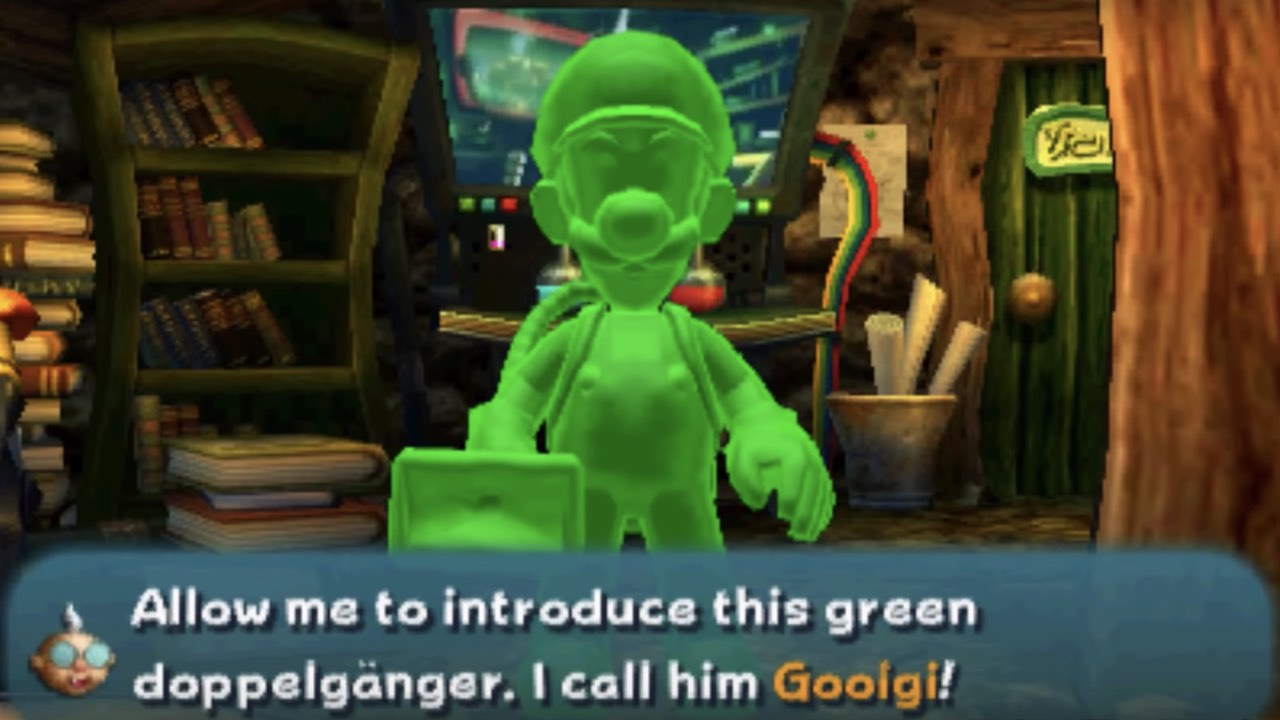 Gooigi em Luigi's Mansion