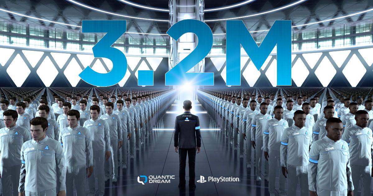 Detroit: Become Human já vendeu 3,2 milhões de cópias
