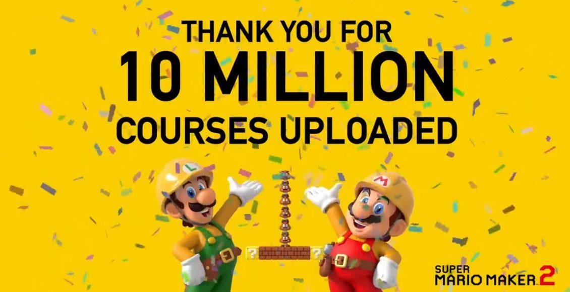 Super Mario Maker 2 recebe 10 milhões de fases