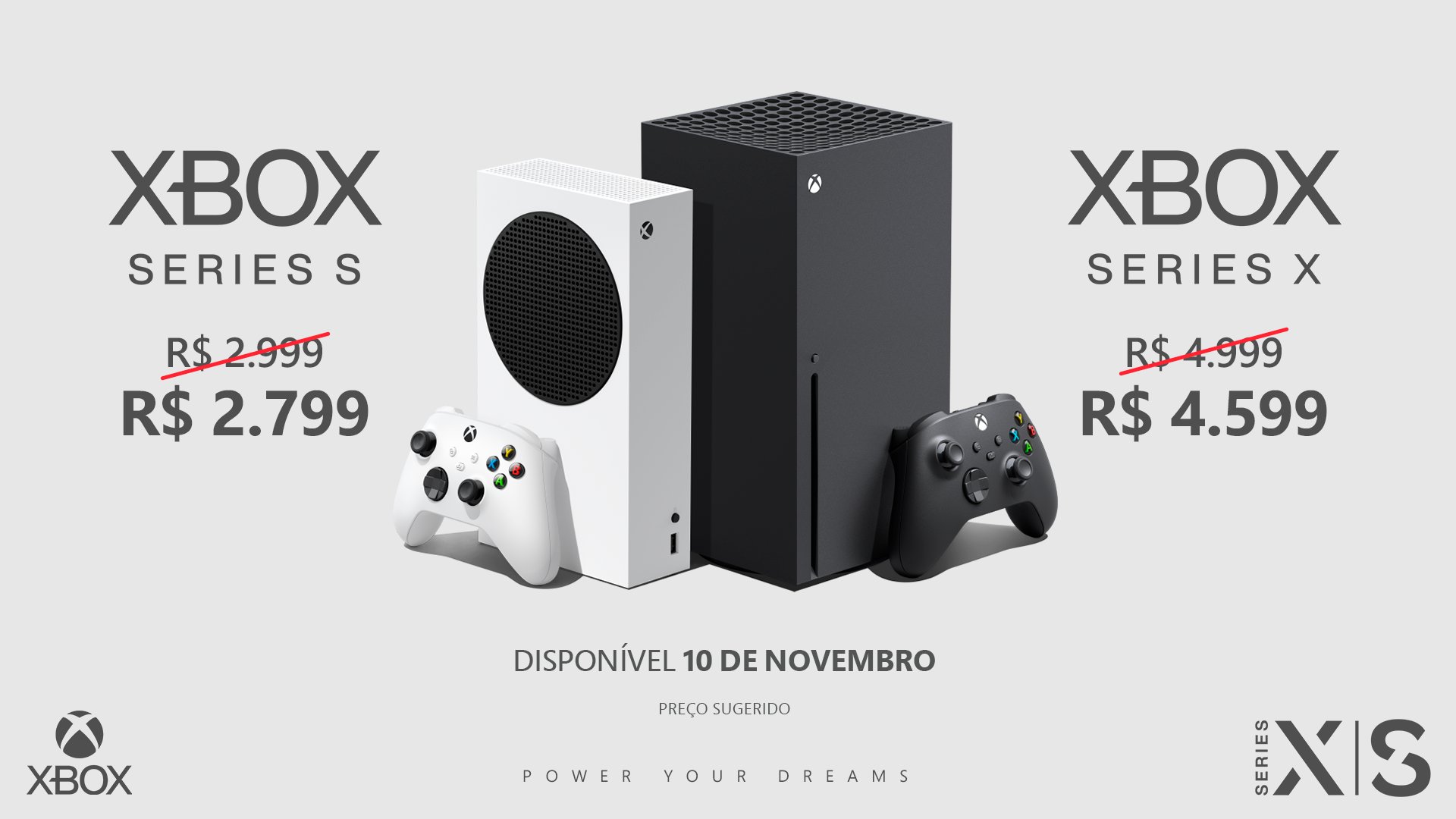 Microsoft reduz preço do Xbox Series X e Xbox Series S antes do lançamento