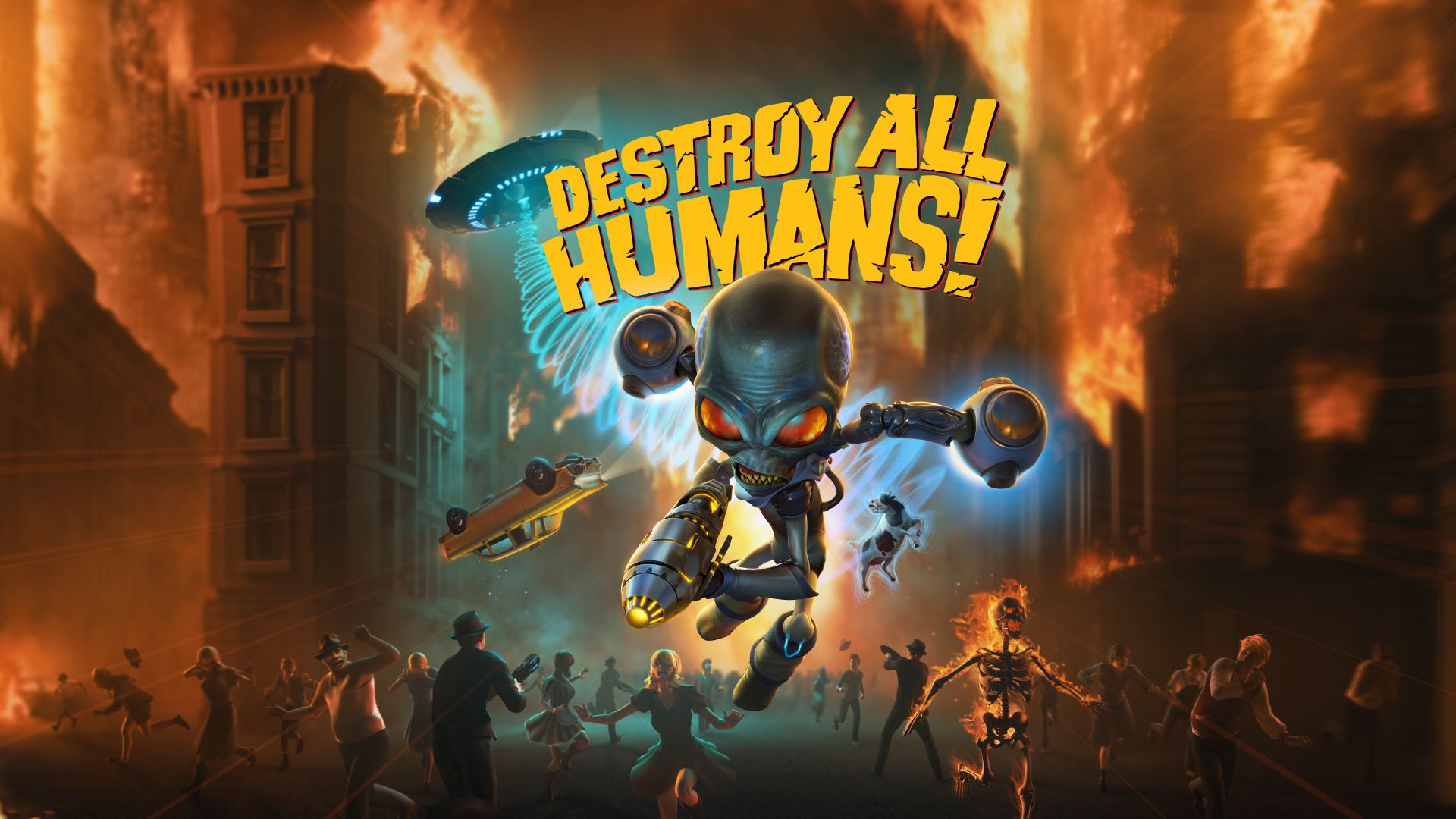 Screenshot do remake de Destroy All Humans
