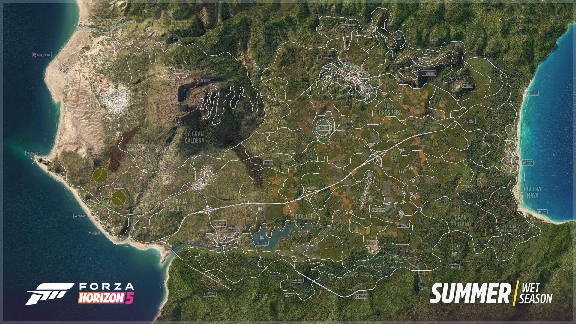 Mapa do Forza Horizon 5