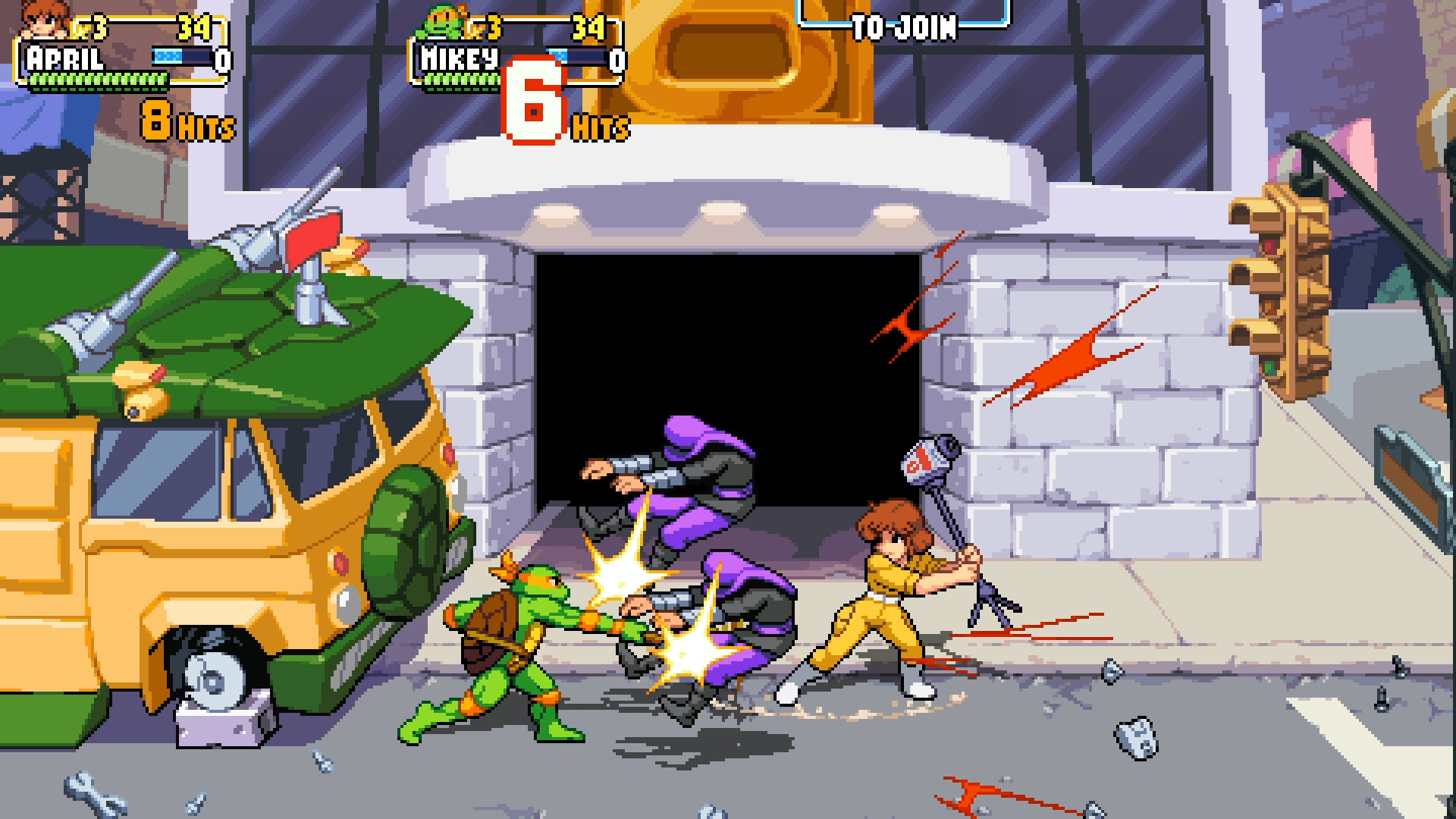 April em Teenage Mutant Ninja Turtles: Shredder's Revenge