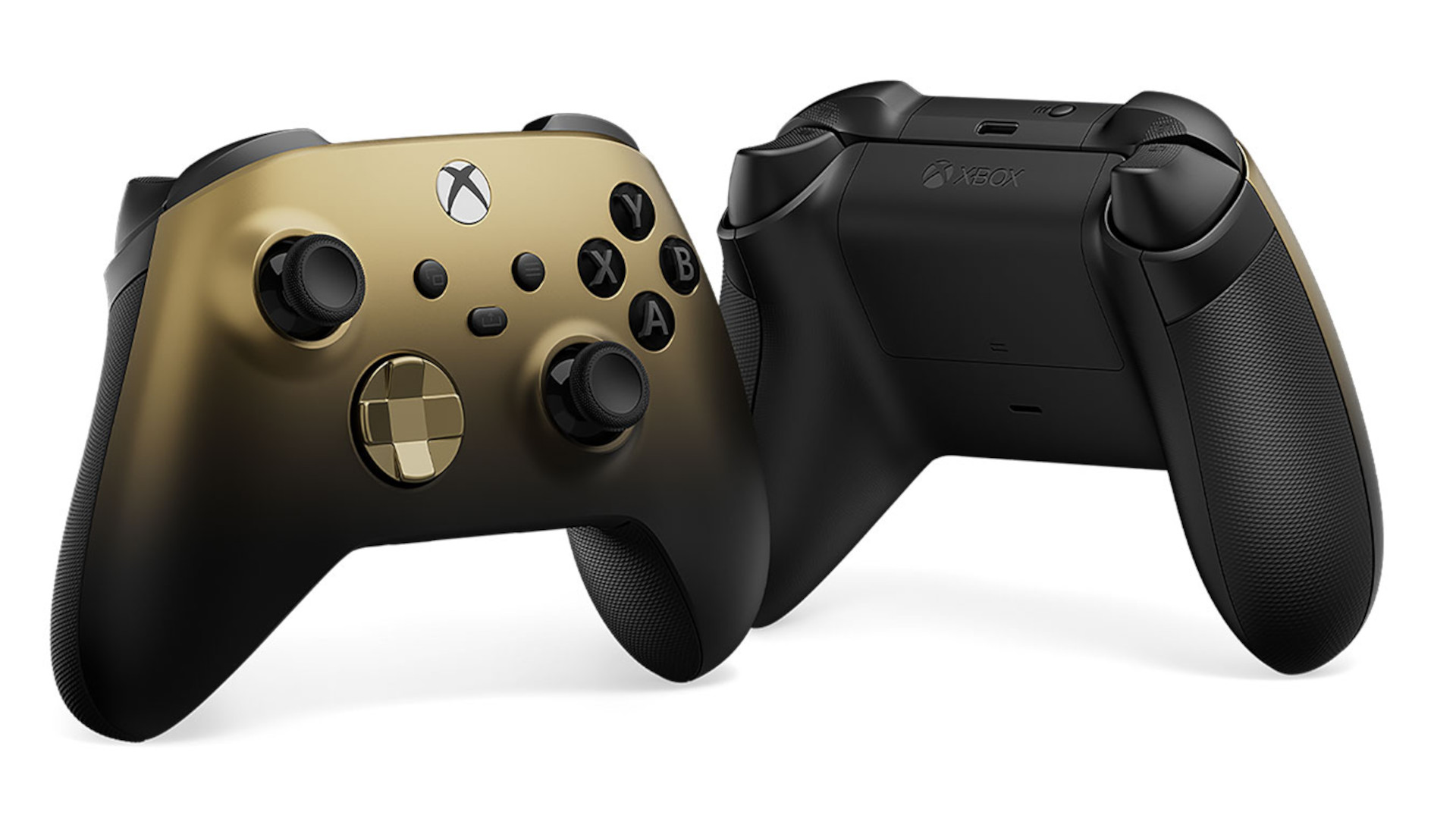 Joystick de Xbox Series X|S na cor Gold Shadow