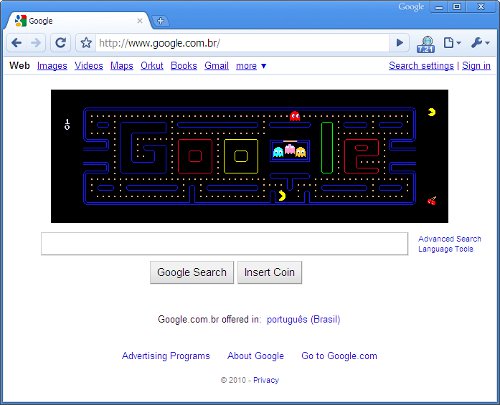 Google, PAC-MAN faz 30 anos!